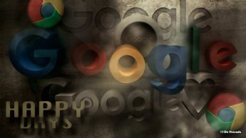 Galería de publicidad, colorido google logo 3d