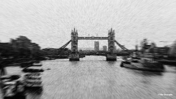 Galería de arte, torre de Londres en el río con los barcos
